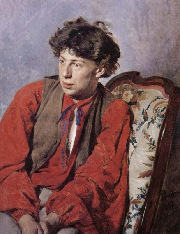 Vasile Repin portrait, Ilia Efimovich Repin